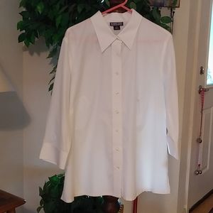 VTG Lands End white Blouse 20W EUC